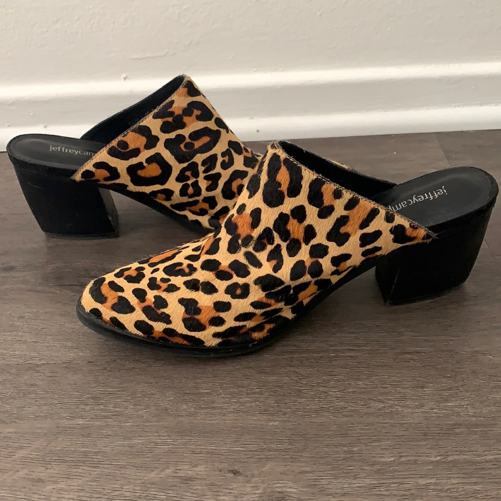 Jeffrey Campbell cheetah mules